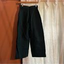 Everlane The Structured Cotton Belted Pant Bellbottom Wide Leg Green NWT Size 00 Photo 5