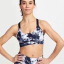 SoulCycle Soul by  Tie Dye Podium Criss Cross Bra in Black and White Photo 0