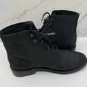 Krass&co Thursday Boot . Women's Captain Lace Up Boot Bootie Size 8 Matte Leather Black Photo 4