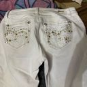 Grace in LA White Capri Jeans Size 8 Photo 3