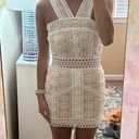 superdown Revolve White & Nude Lace Mini Dress Photo 5