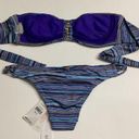 PilyQ New.  Tahiti blue and metallic teeny bikini Photo 9