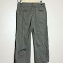 L.L.Bean Brown  Classic Cotton Cropped Pants Size 4 EUC Photo 1