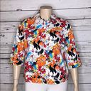 cj banks  Stretch Size X 14W Floral Print Cotton Blend Button Front Jacket Photo 0