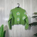 Daisy Cropped  Floral Oversized Cardigan One Size Photo 1