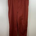 Madewell  Paperbag Tapered Pants Size 10 Burnt Orange High Waist Chino Work Photo 1