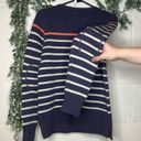 The North Face  | women wool crew neck sweater striped elbow patches Photo 7