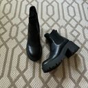 Madden Girl Black Chunky Lug Sole Black Heeled Ankle Trash Boots Size 7 Photo 1