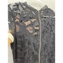 Sans Souci  Women's Dress Black Lace Sheath Size Medium Photo 4