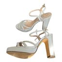 Nina   Silver Saralyn rhinestone strap Sandals size 9.5 Photo 5