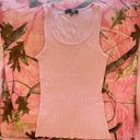 Full Tilt y2k light baby rose pink fitted cotton ribbed cami  Photo 4