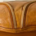 Cole Haan  Cognac Brown Soft Leather Multi Pocket Satchel Handbag Photo 5