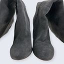 Joie Bentlee Dark Gray Suede Over The Knee Zip 4.25" Thick Heeled Boots 37 7 Photo 2