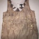 Ashley Stewart  Sz 16 Shimmer Sequin Tank Toast Photo 1