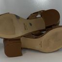 Penny Loves Kenny  Strappy Wrap Ankle Open Toe Heels Tan Microfiber Women’s 8 Photo 9