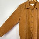 Christopher & Banks Dark Caramel Corduroy Button Up Shacket size XL Photo 1