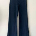 Madewell  Sz 25 Widelegger Dark Wash Wide Leg Flare Leg Jeans Stretch Long Length Photo 0