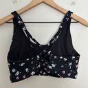 SoulCycle - Aurora Floral Black Sports Bra Athletic Training Gym Workout Photo 3