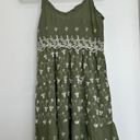 Jessica Simpson  Green Embroidered Dress Photo 1