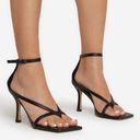 EGO  Eve Square Toe Strappy Heeled Sandals Heels Black, size US 6 (UK 4) Photo 1