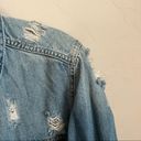 BP Super Distressed Soft Denim Trucker Jacket Photo 8