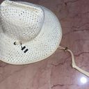 Lele Sadoughi  Straw Checkered Hat in White Washed New as-is Womens Western Photo 3