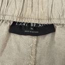 Lane Bryant  Linen Wide Leg Pant khaki color 16 elastic waist office business Photo 6