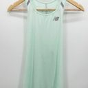 New Balance  Seasonless Tank Womens Large Mint Green Racerback Shirt NWT Photo 0