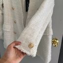 Rachel Zoe White Tweed-like Blazer Photo 1