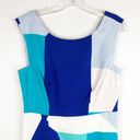 Tracy Reese Plenty  Dress Blue White Colorblock Vien Knee Length Back Zip NWT 395 Photo 2