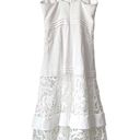 Alexis  Harlowe Lace Tiered Midi Dress in White Sz XS Photo 3