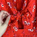 Francesca's  Red Floral Keyhole Mini Dress Photo 3