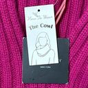 Cynthia Rowley  The Cowl Scarf One Size Pink Womens Cable Knit Photo 3