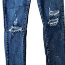 Levi Strauss & CO. Women's Blue Distressed Sexy Skinny Denim Jeans Size 28 Photo 5