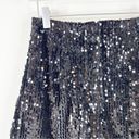 ZARA NWT  Velvet Sequin High Waist Pleat Front Shorts XS Black Photo 3