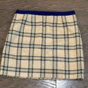 The Moon Boden Blue and Gray British Tweed by Skirt Size 10 R Photo 2