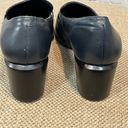 Krass&co WESLEY &  Navy Blue Heeled Leather Loafers with Buckle-8 Photo 6