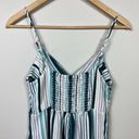 Xhilaration  Jumpsuit Small‎ Striped Multicolor Palazzo Pants V-Neck Tie Cutout S Photo 7