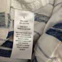 a.n.a White & Blue Stripe Linen/Cotton Blend Wide Leg Pull On Pants Size Large Photo 7