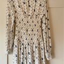 Free People White Smocked Long Sleeve Dress Photo 4