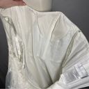 Oleg Cassini  Strapless Tulle Embellished Tea Length Ivory Wedding Gown size 6 8 Photo 6