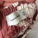 Abercrombie & Fitch Abercrombie Red Floral Linen Wide Leg Pants Photo 9