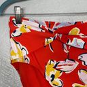 Catalina  Women S Red White Yellow Blue Floral Print High Waisted Bikini Bottom Photo 2