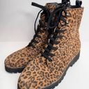 Donald Pliner  Boots Size 7 Leather Animal Print Classic Hiker Design Suede NEW Photo 4