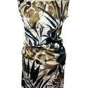 London Times NWT  Woman Satin Safari Print Body Contouring Sleeveless Dress Photo 0