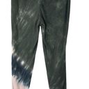 Green Tea  Small Joggers Sweatpants Stretch Pockets Drawstring Waist Tie-Dye Photo 2