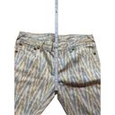 Free People  Ankle Pant Jean Ikat Print Cropped Skinny Women’s Sz 29 Photo 6