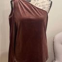 Rebecca Minkoff  Women’s One-shoulder Cutout Minka Mauve Velvet Top Small S New Photo 1