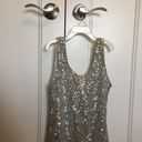 Alythea  silver sequined mini dress size medium Photo 12