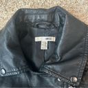 Amuse Society Black Vegan Leather Jacket - Moto Jacket Size Small Photo 5